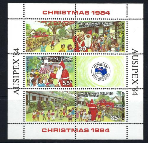 Poštové známky Vianoèný ostrov 1984 Vianoce Mi# Block 3