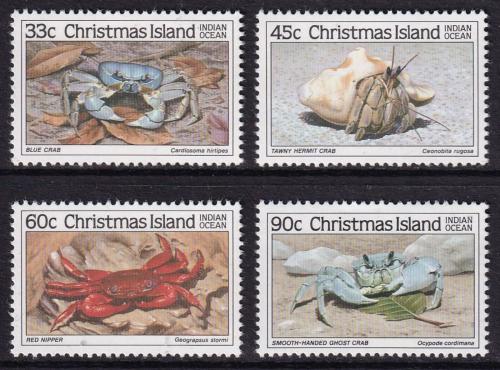Poštové známky Vianoèný ostrov 1985 Krabi Mi# 203-06 Kat 7€