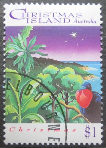 Poštová známka Vianoèný ostrov 1993 Vianoce Mi# 390
