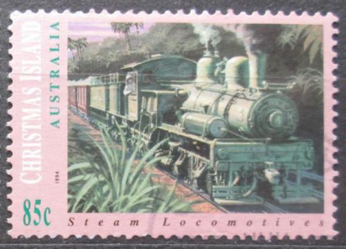 Poštová známka Vianoèný ostrov 1994 Parní lokomotíva Mi# 394