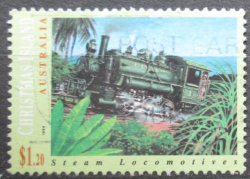 Poštová známka Vianoèný ostrov 1994 Parní lokomotíva Mi# 396