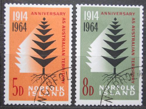 Poštové známky Norfolk 1964 Stromy Mi# 57-58