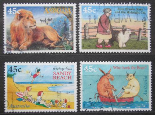 Poštové známky Austrália 1996 Ilustrace z dìtských knih Mi# 1582-85