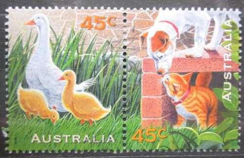 Poštové známky Austrália 1996 Domácí zvíøata Mi# 1601-02
