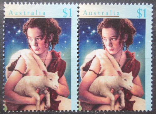 Poštové známky Austrália 1996 Vianoce pár Mi# 1608