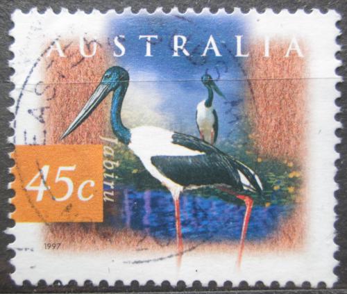 Poštová známka Austrália 1997 Bocian èernokrký Mi# 1644
