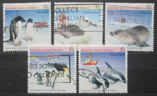 Poštové známky Australská Antarktída 1988 Polární fauna Mi# 79-83