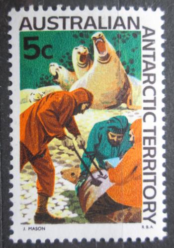 Poštová známka Australská Antarktída 1968 Znaèkování rypoušù Mi# 11 