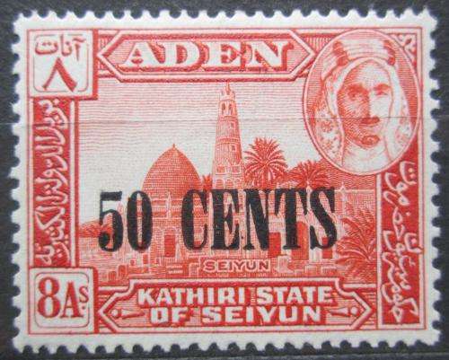 Poštová známka Aden Kathiri 1951 Seiyun pretlaè Mi# 24