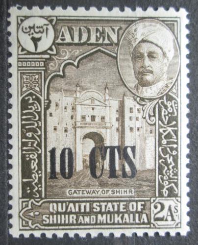 Poštová známka Aden Kathiri 1951 Shihr pretlaè Mi# 21