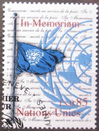Potovn znmka OSN eneva 2003 Vlajka OSN Mi# 481