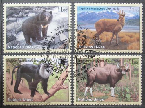 Poštové známky OSN Ženeva 2004 Ohrožené druhy Mi# 482-85 Kat 5€