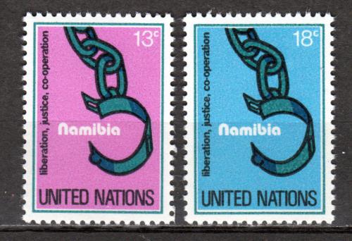 Potov znmky OSN New York 1978 Nambia Mi# 320-21 - zvi obrzok