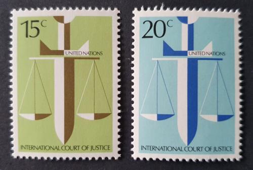 Potov znmky OSN New York 1979 Mezinrodn soud v Haagu Mi# 338-39