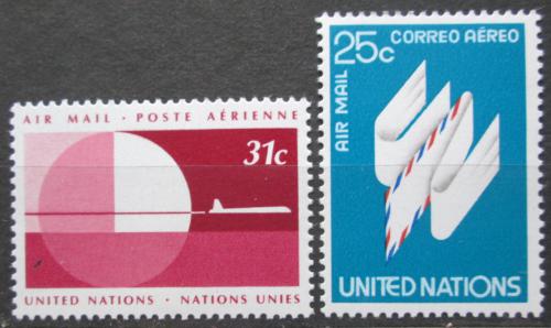 Potov znmky OSN New York 1977 Leteck Mi# 309-10 - zvi obrzok