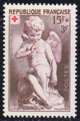 Potov znmka Franczsko 1950 erven kr, socha Mi# 895