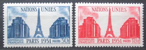 Poštové známky Francúzsko 1951 Eiffelova vìž Mi# 929-30