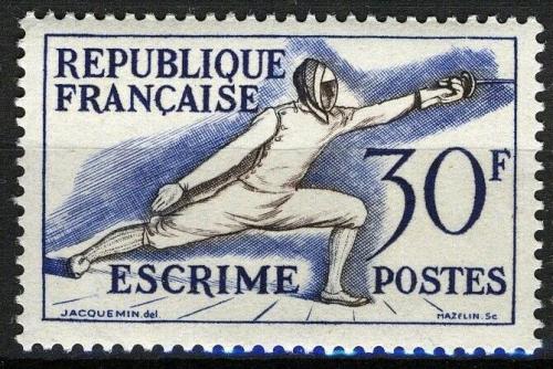 Poštová známka Francúzsko 1953 Šerm Mi# 980