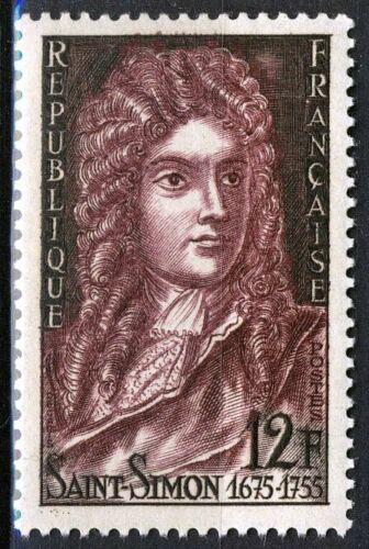 Poštová známka Francúzsko 1955 Louis de Rouvroy de Saint-Simon Mi# 1034