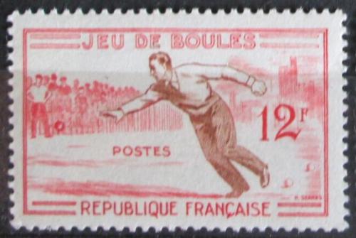 Poštová známka Francúzsko 1958 Pétanque Mi# 1197