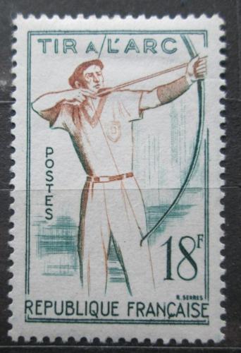 Poštová známka Francúzsko 1958 Lukostøelba Mi# 1199