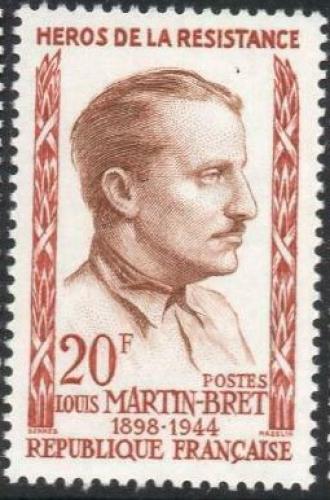 Poštová známka Francúzsko 1959 Louis Martin-Bret Mi# 1244