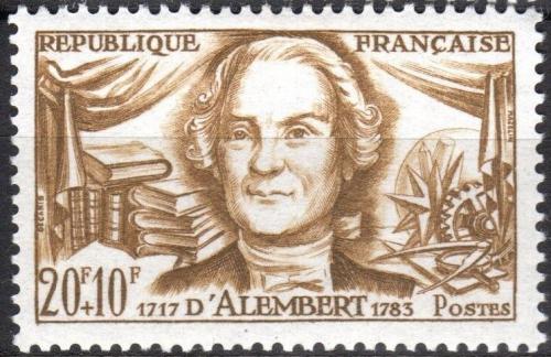 Poštová známka Francúzsko 1959 Jean Le Rond d’Alembert Mi# 1253