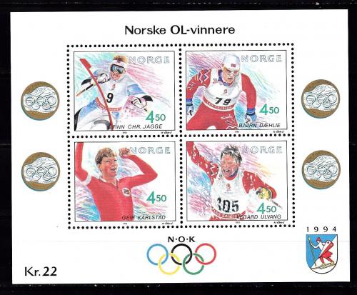 Poštové známky Nórsko 1993 ZOH Lillehammer Mi# Block 19
