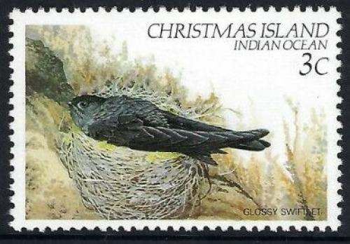 Poštová známka Vianoèný ostrov 1982 Perlièník vánoèní lesklý Mi# 156