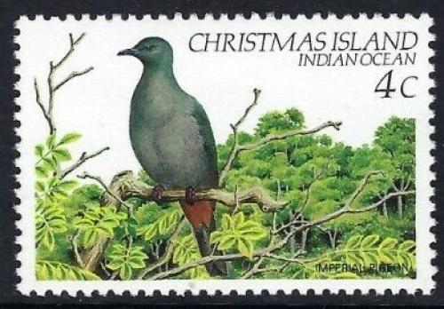 Poštová známka Vianoèný ostrov 1982 Holub rùžovotemenný Mi# 157