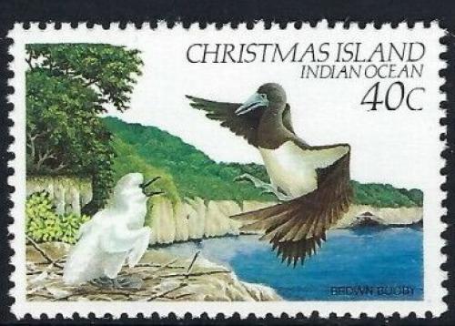 Poštová známka Vianoèný ostrov 1982 Terej žlutonohý Mi# 162