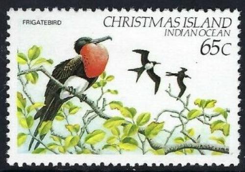 Poštová známka Vianoèný ostrov 1982 Fregatka obecná Mi# 164