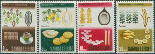 Poštové známky Samoa 1968 Zemìdìlské produkty Mi# 170-73