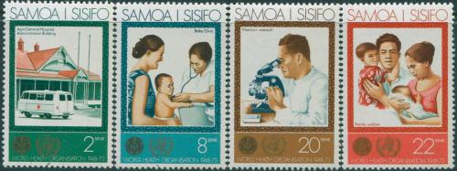 Poštové známky Samoa 1973 WHO, 25. výroèie Mi# 285-88