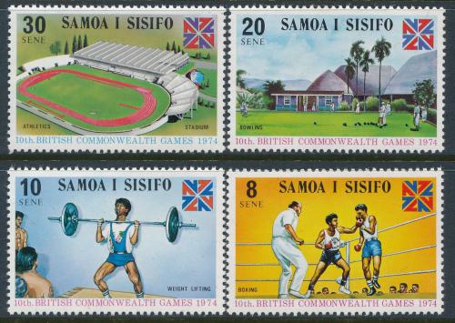 Poštové známky Samoa 1974 Šport Mi# 293-96