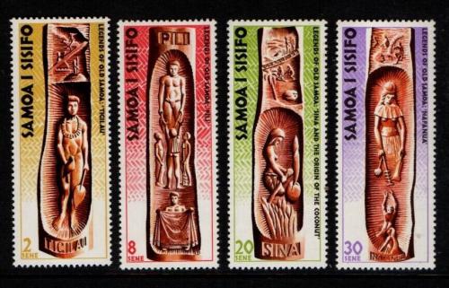 Poštové známky Samoa 1974 Rozprávky a ságy Mi# 298-301