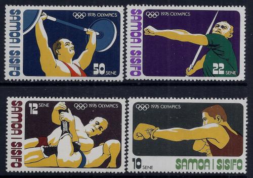 Poštové známky Samoa 1976 LOH Montreal Mi# 338-41