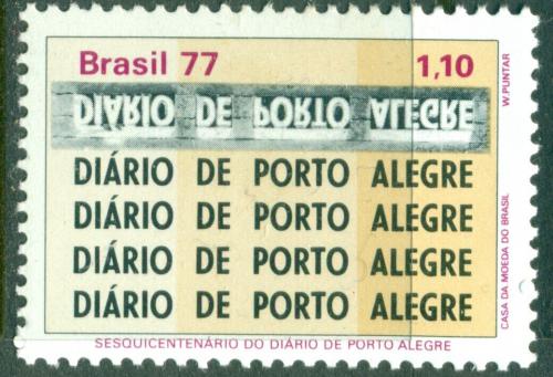 Potov znmka Brazlie 1977 Noviny Dirio de Porto Alegre, 150. vroie Mi# 1596