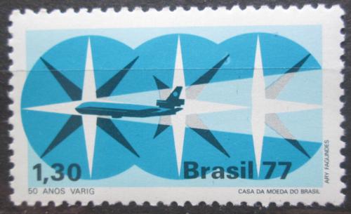 Potov znmka Brazlie 1977 VARIG, 50. vroie Mi# 1636 