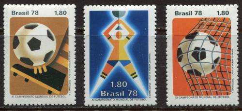 Poštové známky Brazílie 1978 MS ve futbale Mi# 1643-45