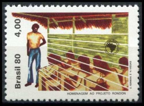 Potov znmka Brazlie 1980 Projekt Rondon Mi# Mi# 1779 - zvi obrzok
