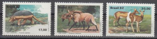 Potov znmky Brazlie 1982 Fauna Mi# 1901-03 Kat 5.50