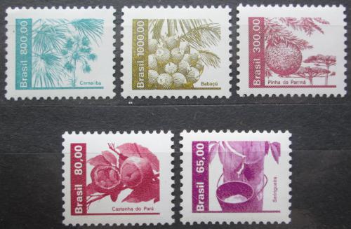 Poštové známky Brazílie 1984 Zemìdìlské produkty Mi# 2047-51 Kat 8.50€