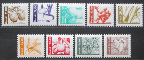 Poštové známky Brazílie 1982 Zemìdìlské produkty Mi# 1881-89 Kat 13€