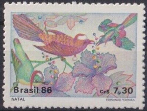 Potov znmka Brazlie 1986 Vianoce Mi# 2194 - zvi obrzok