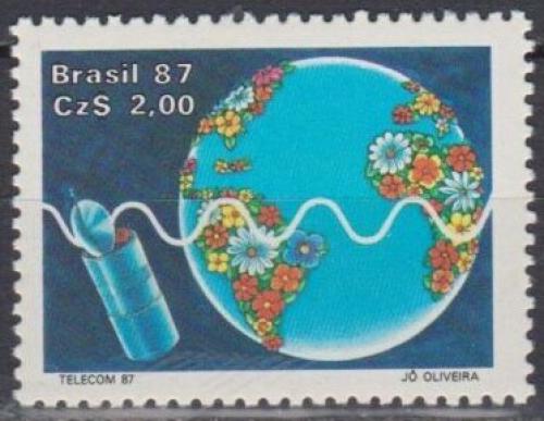 Poštová známka Brazílie 1987 Výstava TELECOM ’87 Mi# 2210
