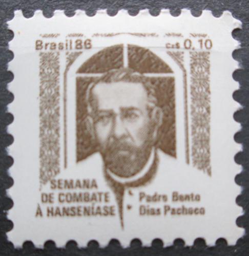 Poštová známka Brazílie 1986 Páter Bento Dias Pacheco, daòová Mi# 23