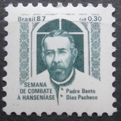 Poštová známka Brazílie 1987 Páter Bento Dias Pacheco, daòová Mi# 24