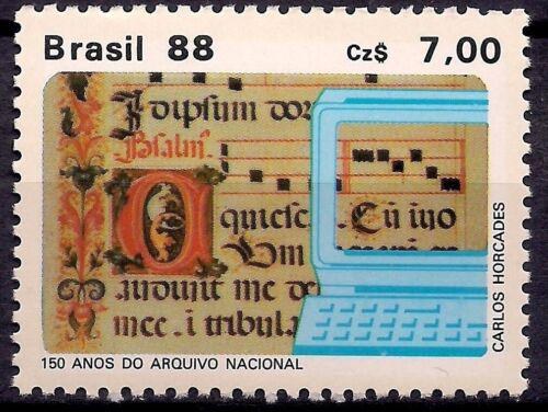 Poštová známka Brazílie 1988 Státní archív v Rio de Janeiro Mi# 2242