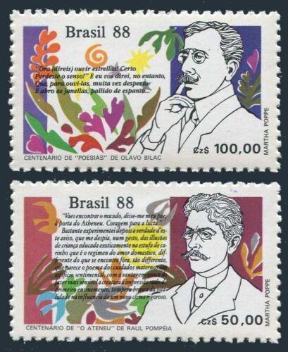 Poštové známky Brazílie 1988 Den knihy Mi# 2269-70